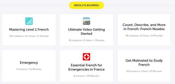 FrenchPod101 Learning Paths